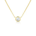 Load image into Gallery viewer, 0.40 CT Round Lab-Grown Diamond Bezel Pendant Necklace
