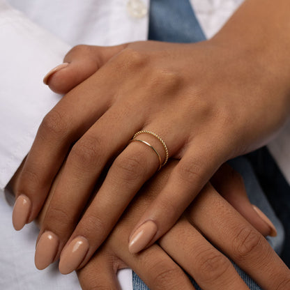 Twisted Elegance: Classic Gold Rope Band 8