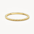 Load image into Gallery viewer, Twisted Elegance: Classic Gold Rope Band
