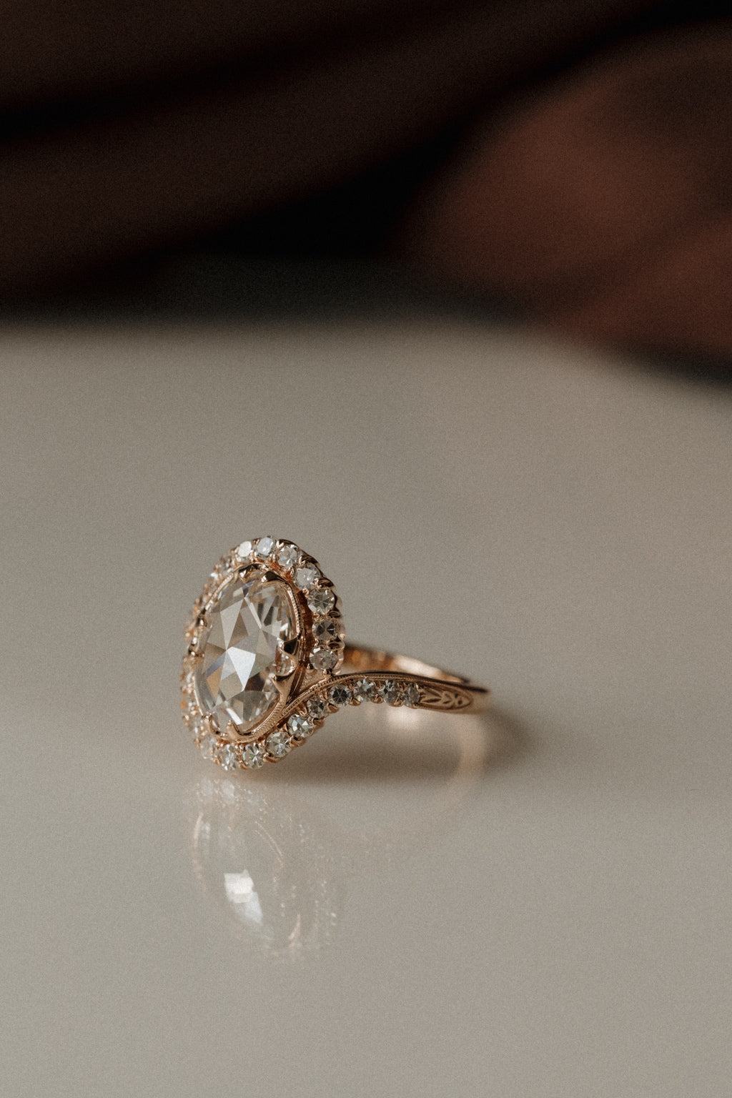 Solitaire Cathedral- 1.8 CT Cushion Lab Grown Diamond Wedding Band