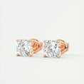 Load image into Gallery viewer, 1.0 TCW Round Lab Grown Diamond Solitaire Studs
