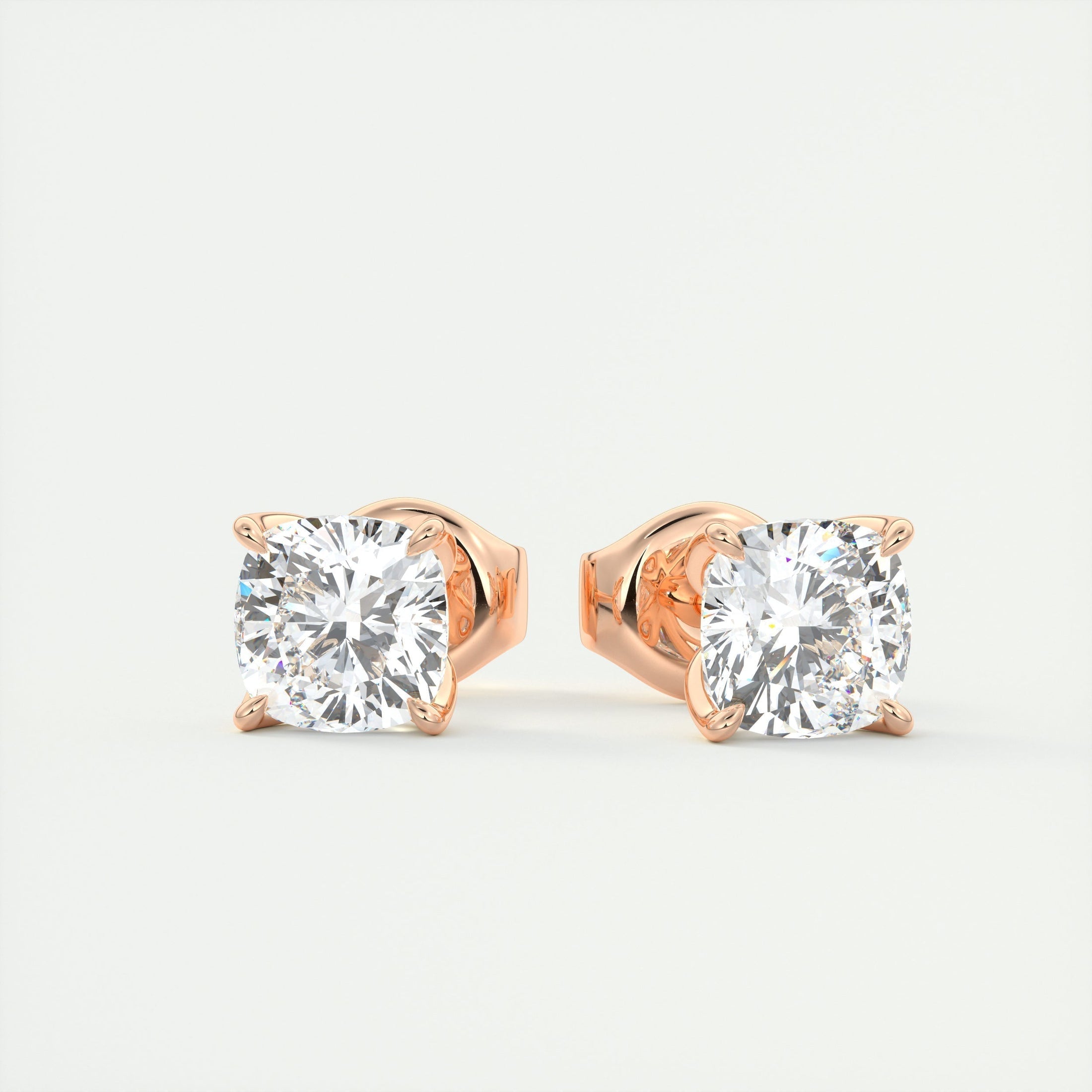 1.0 TCW Round Lab Grown Diamond Solitaire Studs