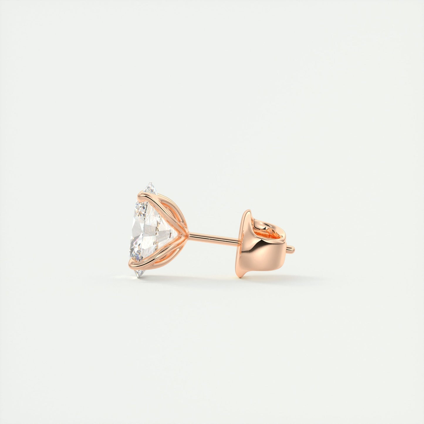 1.0 TCW Oval Lab-Grown Diamond Solitaire Earrings 9