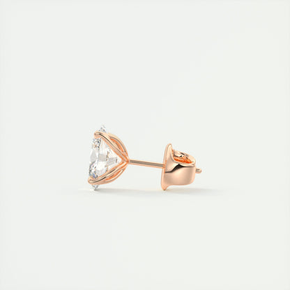 1.0 TCW Oval Lab-Grown Diamond Solitaire Earrings 9