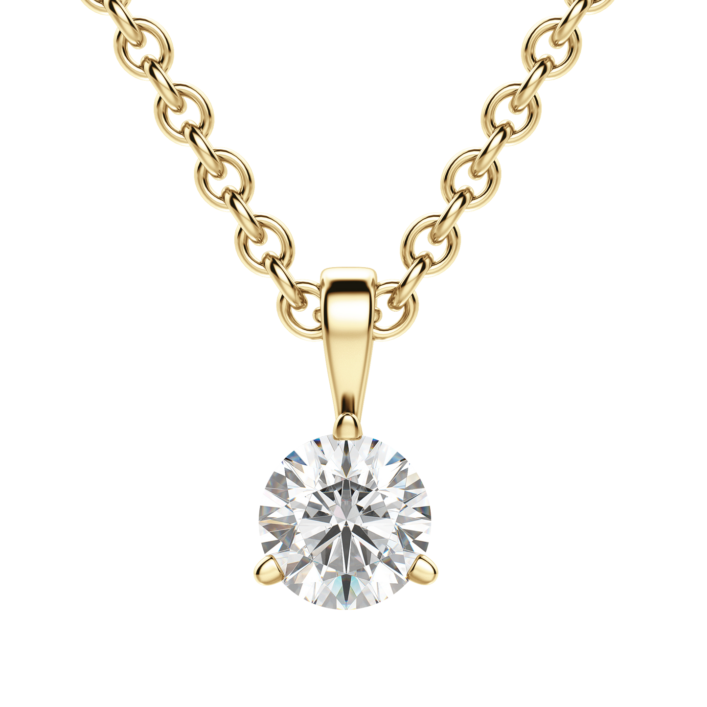 0.75 CT Round Lab-Grown Diamond Elegance Necklace 6