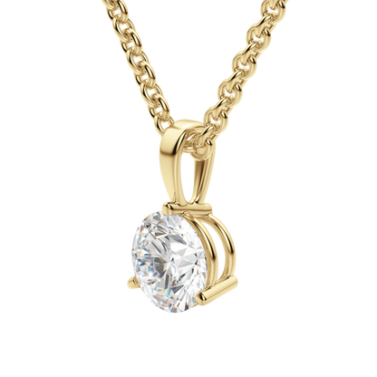 0.75 CT Round Lab-Grown Diamond Elegance Necklace 7