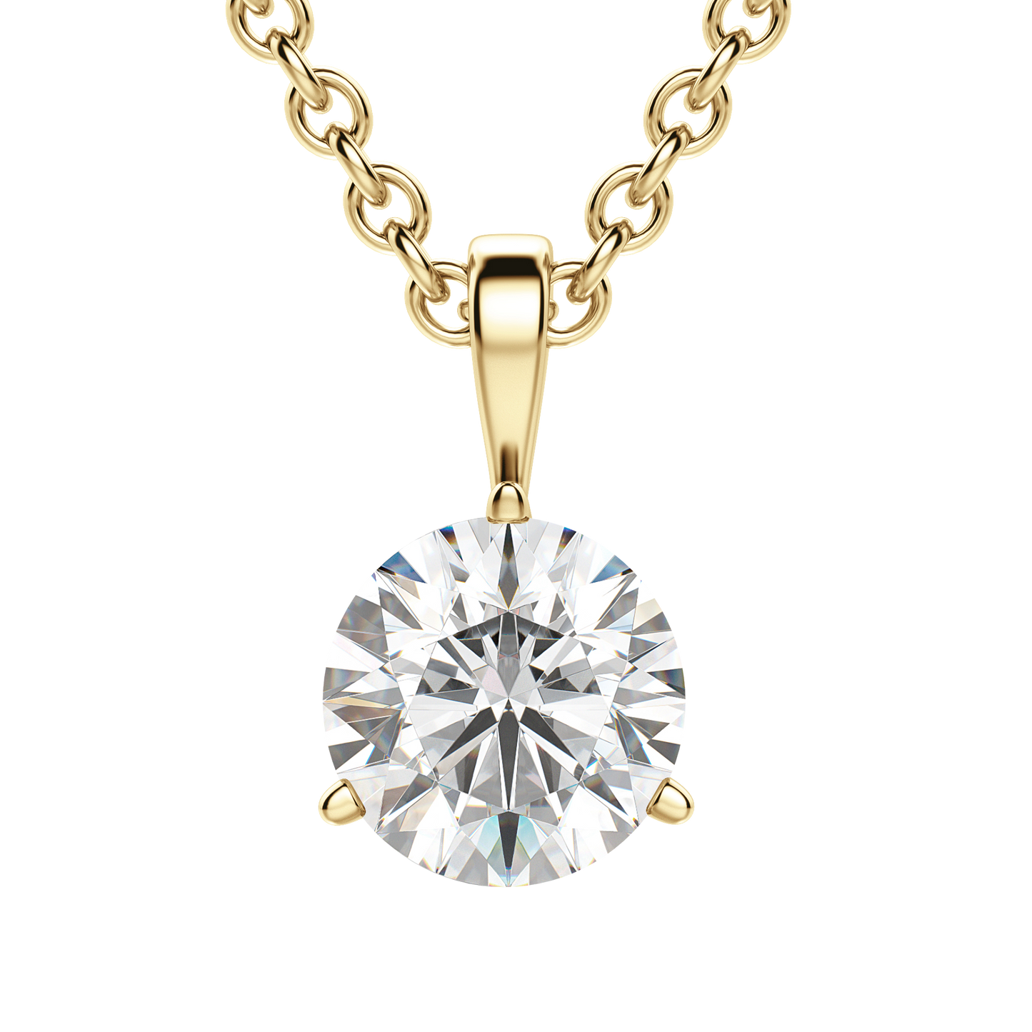 0.75 CT Round Lab-Grown Diamond Elegance Necklace 5