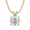 Load image into Gallery viewer, 1.0 CT Round Lab-Grown Diamond Solitaire Pendant Necklace in Gold 9
