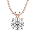 Load image into Gallery viewer, 1.0 CT Round Lab-Grown Diamond Solitaire Pendant Necklace in Gold 3
