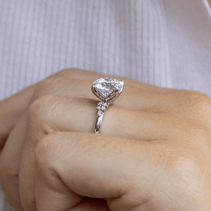 Solitaire-Oval Lab Grown Diamond Engagement Ring