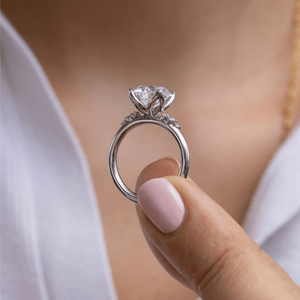 Solitaire-Oval Lab Grown Diamond Engagement Ring