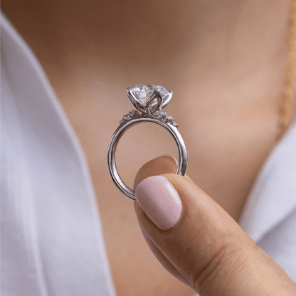 Solitaire-Oval Lab Grown Diamond Engagement Ring