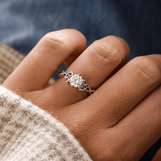 Solitaire-Oval Lab Grown Diamond Engagement Ring