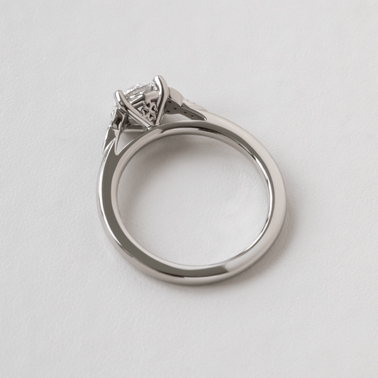 Cluster-Round Lab Grown Diamond Engagement Ring