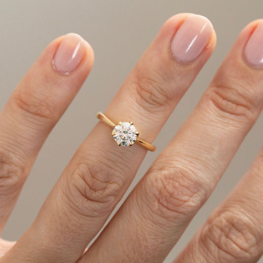 Solitaire-Oval Lab Grown Diamond Engagement Ring