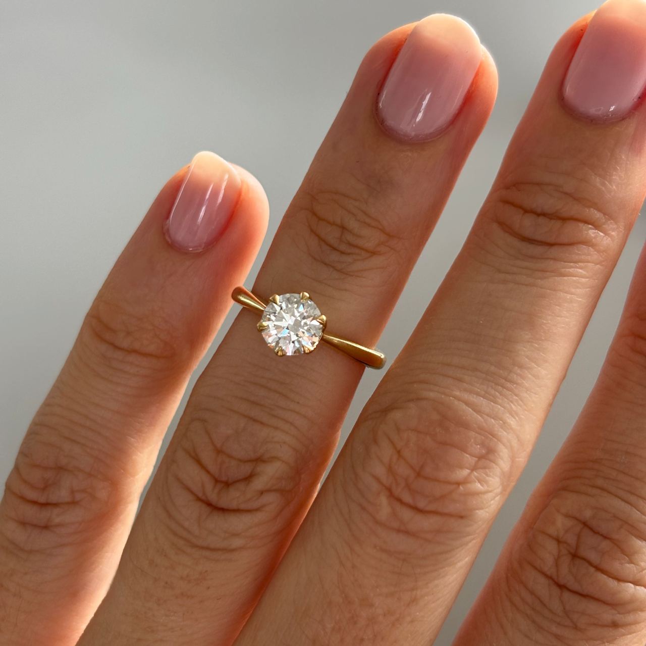 Solitaire-Oval Lab Grown Diamond Engagement Ring