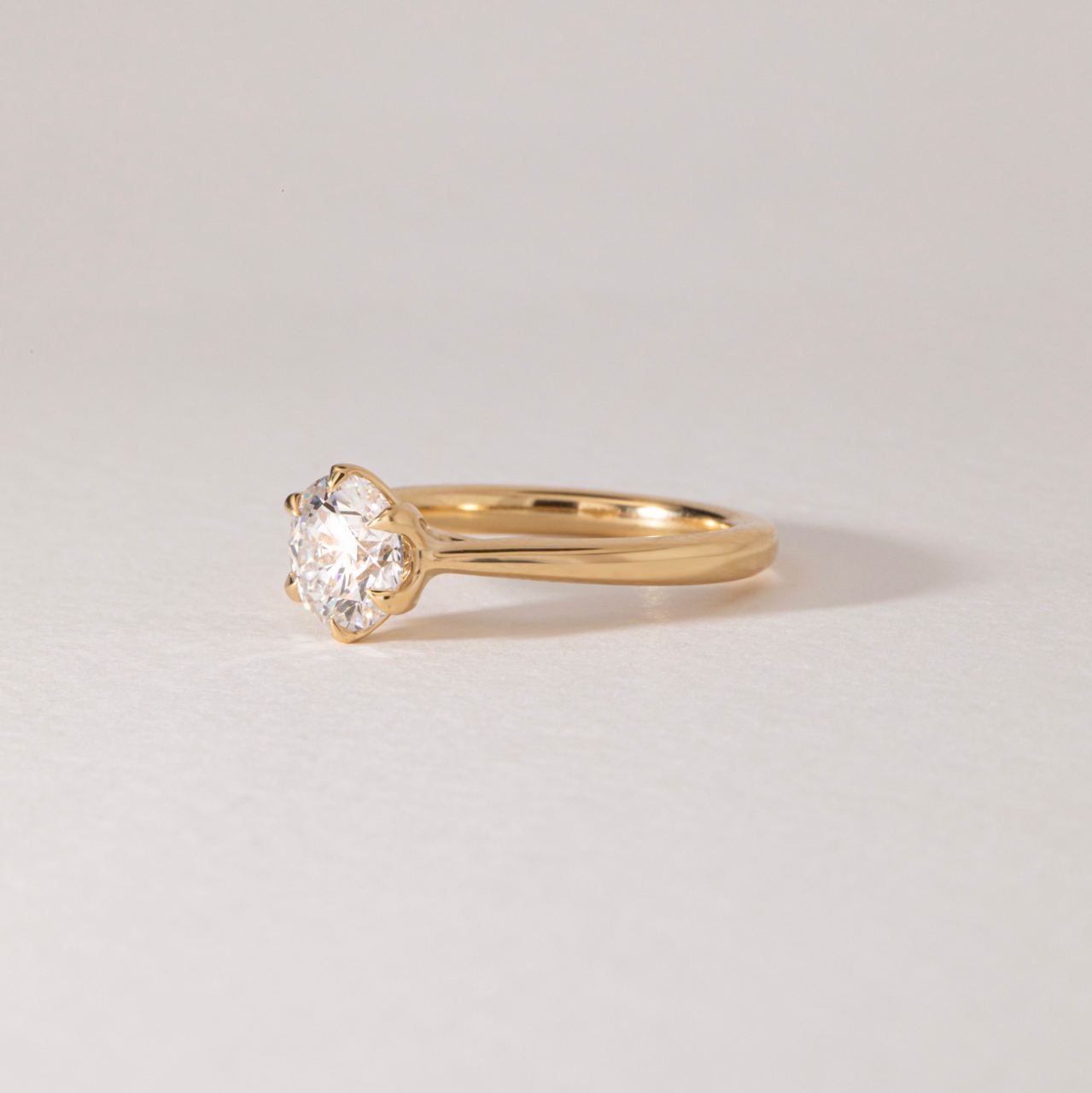 Solitaire-Oval Lab Grown Diamond Engagement Ring