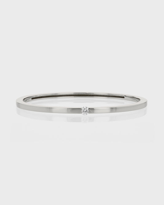 Elegant 0.05 CT Round Lab-Grown Diamond Bangle Bracelet