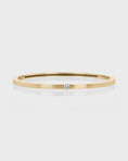 Load image into Gallery viewer, Elegant 0.05 CT Round Lab-Grown Diamond Gold Bangle Bracelet
