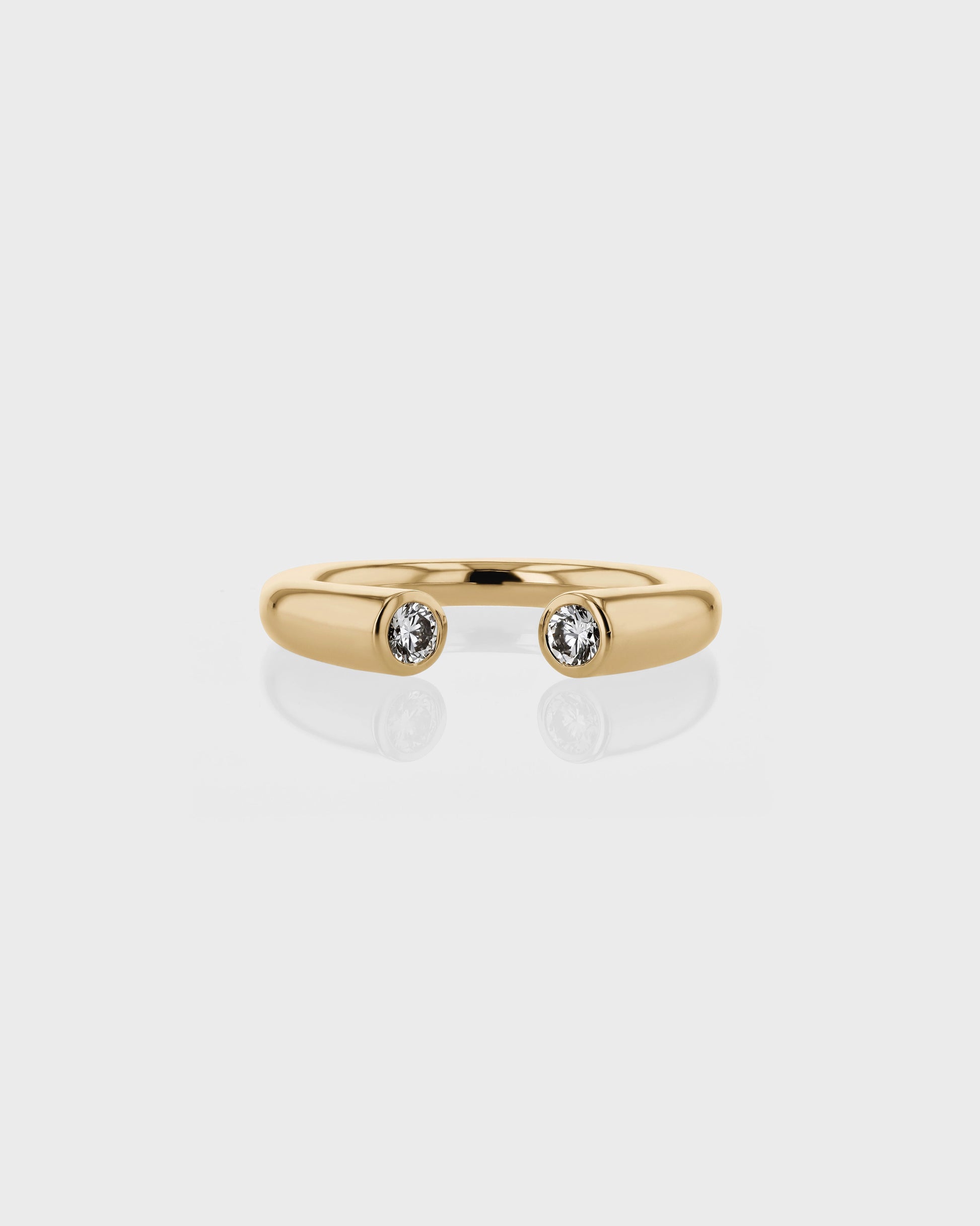Elegant 0.50 TCW Round Lab Grown Diamond Open Band Ring 1
