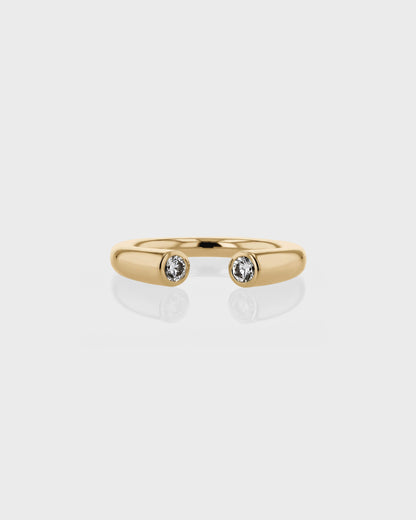 Elegant 0.50 TCW Round Lab Grown Diamond Open Band Ring 1