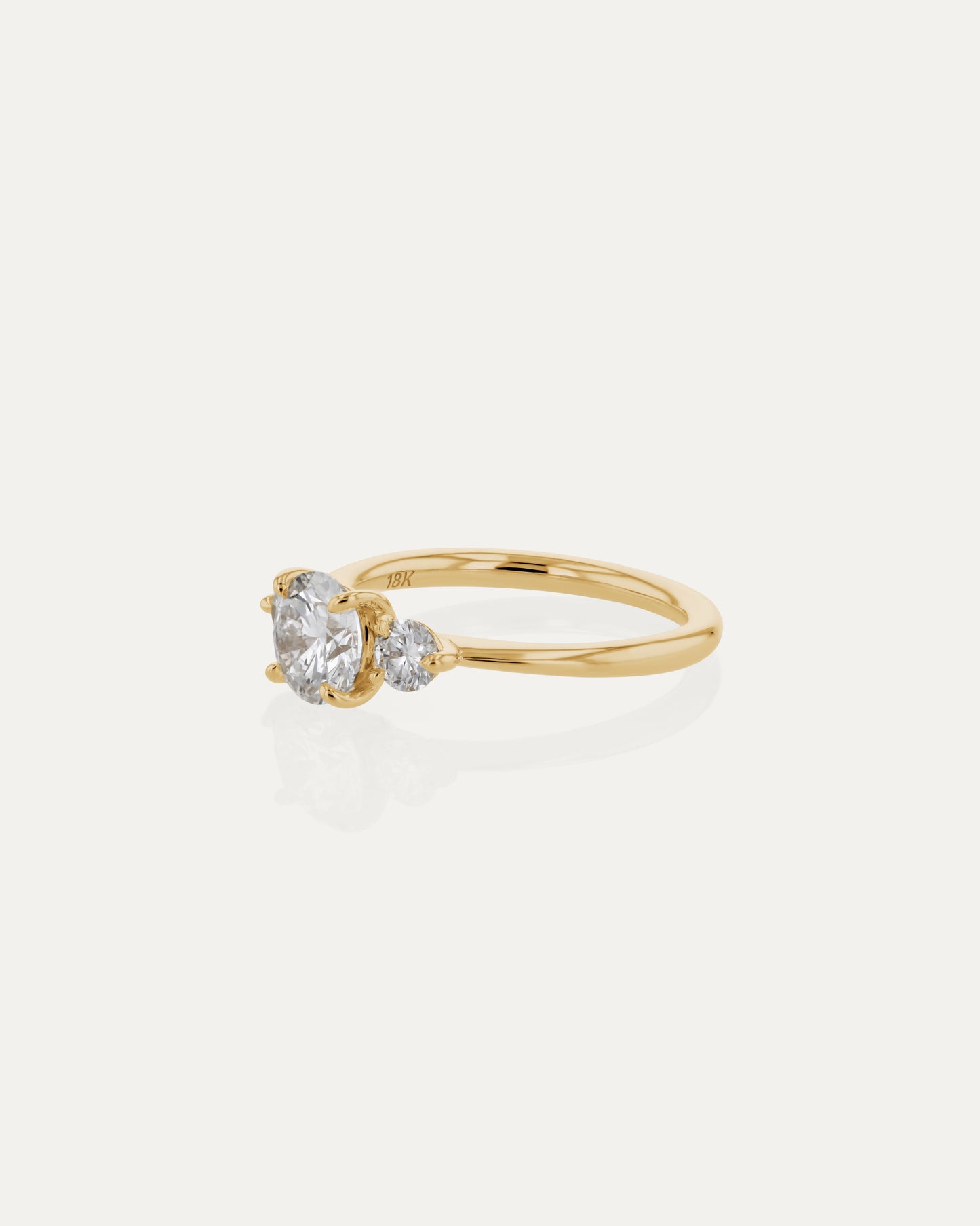 Solitaire-Oval Lab Grown Diamond Engagement Ring
