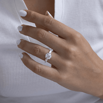 Solitaire-Oval Lab Grown Diamond Engagement Ring
