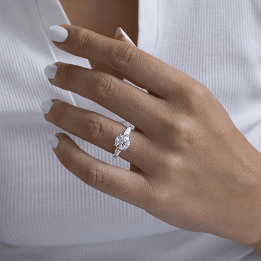 Solitaire-Oval Lab Grown Diamond Engagement Ring