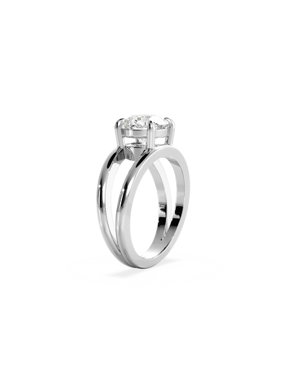 Solitaire-Oval Lab Grown Diamond Engagement Ring