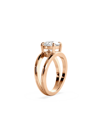 Solitaire-Oval Lab Grown Diamond Engagement Ring