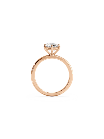 Solitaire-Oval Lab Grown Diamond Engagement Ring