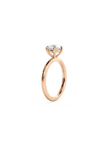 Solitaire-Oval Lab Grown Diamond Engagement Ring