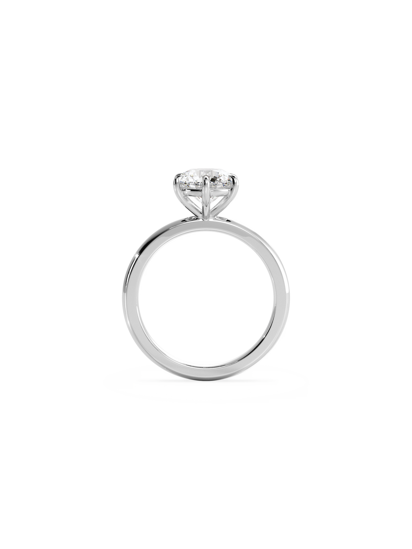 Solitaire-Oval Lab Grown Diamond Engagement Ring