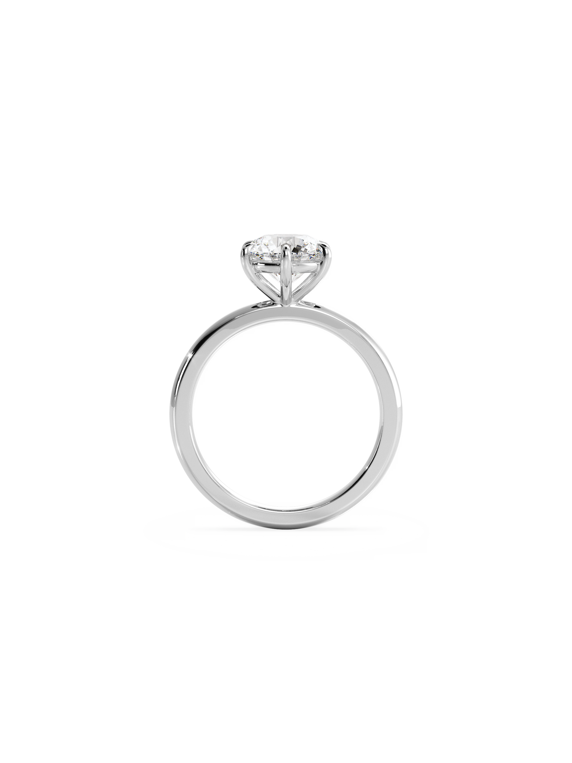 Solitaire-Oval Lab Grown Diamond Engagement Ring