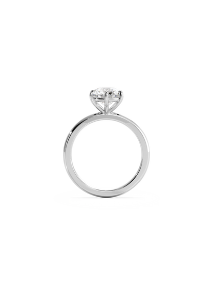 Solitaire-Oval Lab Grown Diamond Engagement Ring