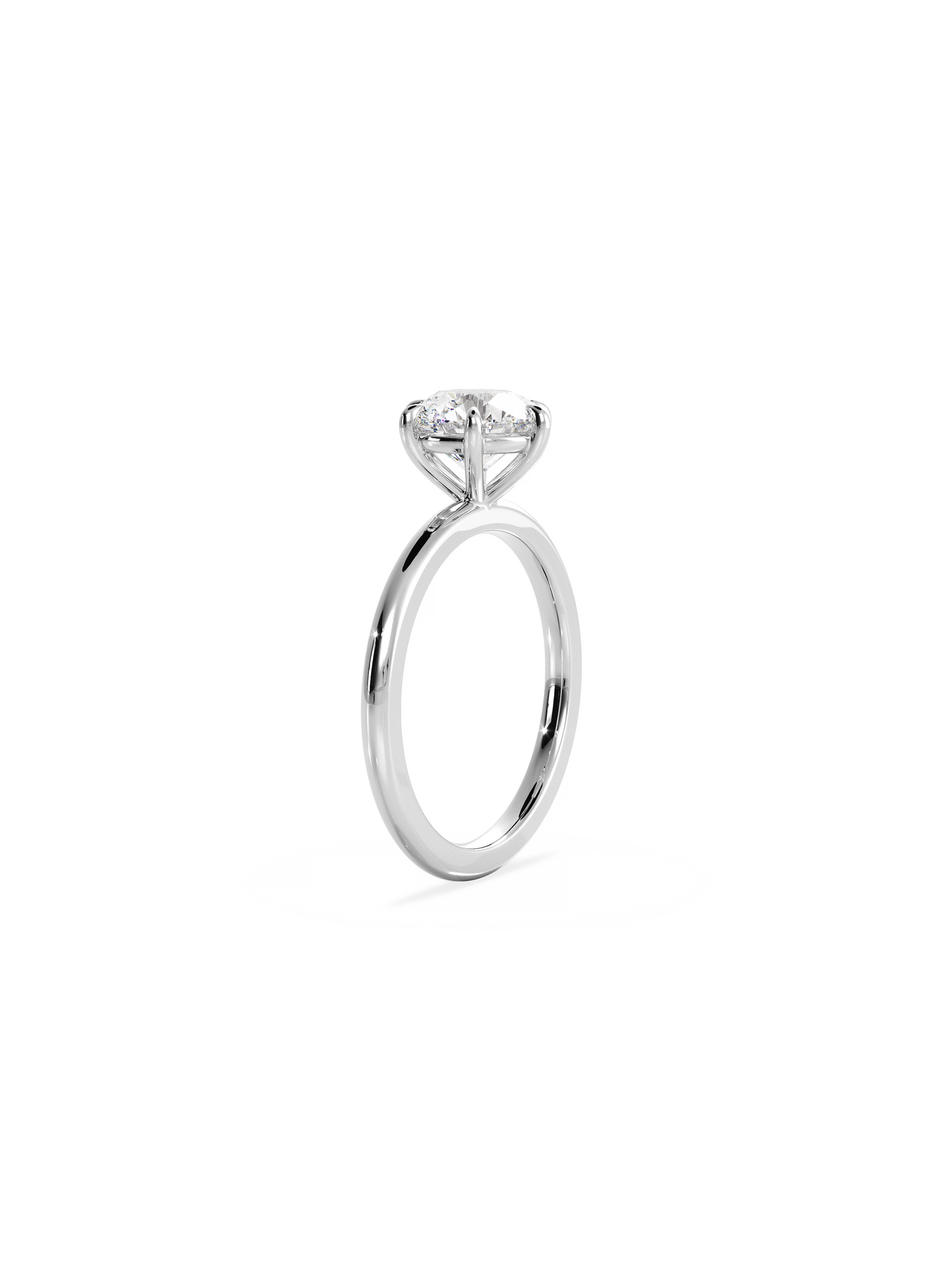 Solitaire-Oval Lab Grown Diamond Engagement Ring