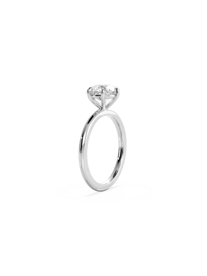 Solitaire-Oval Lab Grown Diamond Engagement Ring