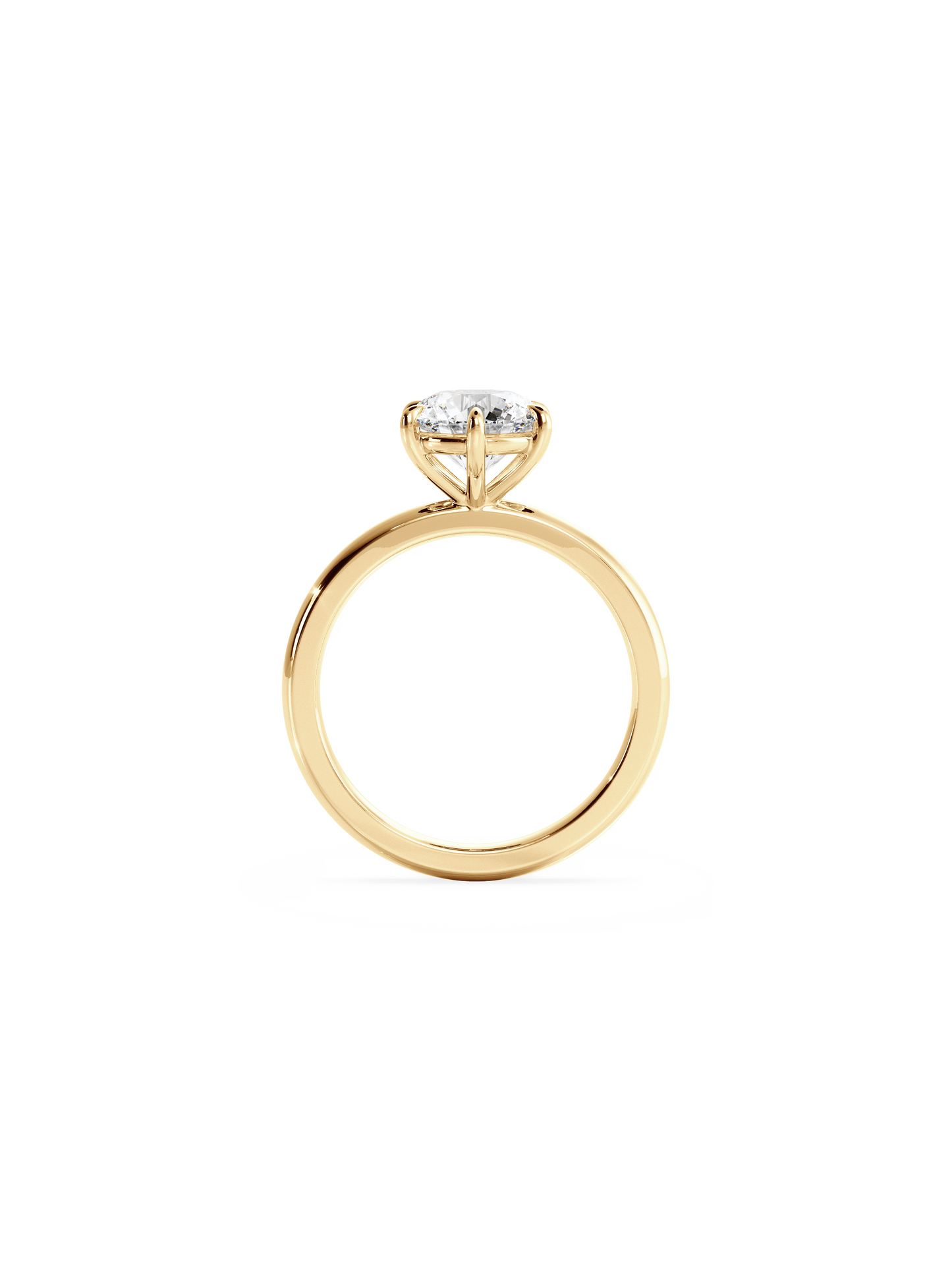 Solitaire-Oval Lab Grown Diamond Engagement Ring