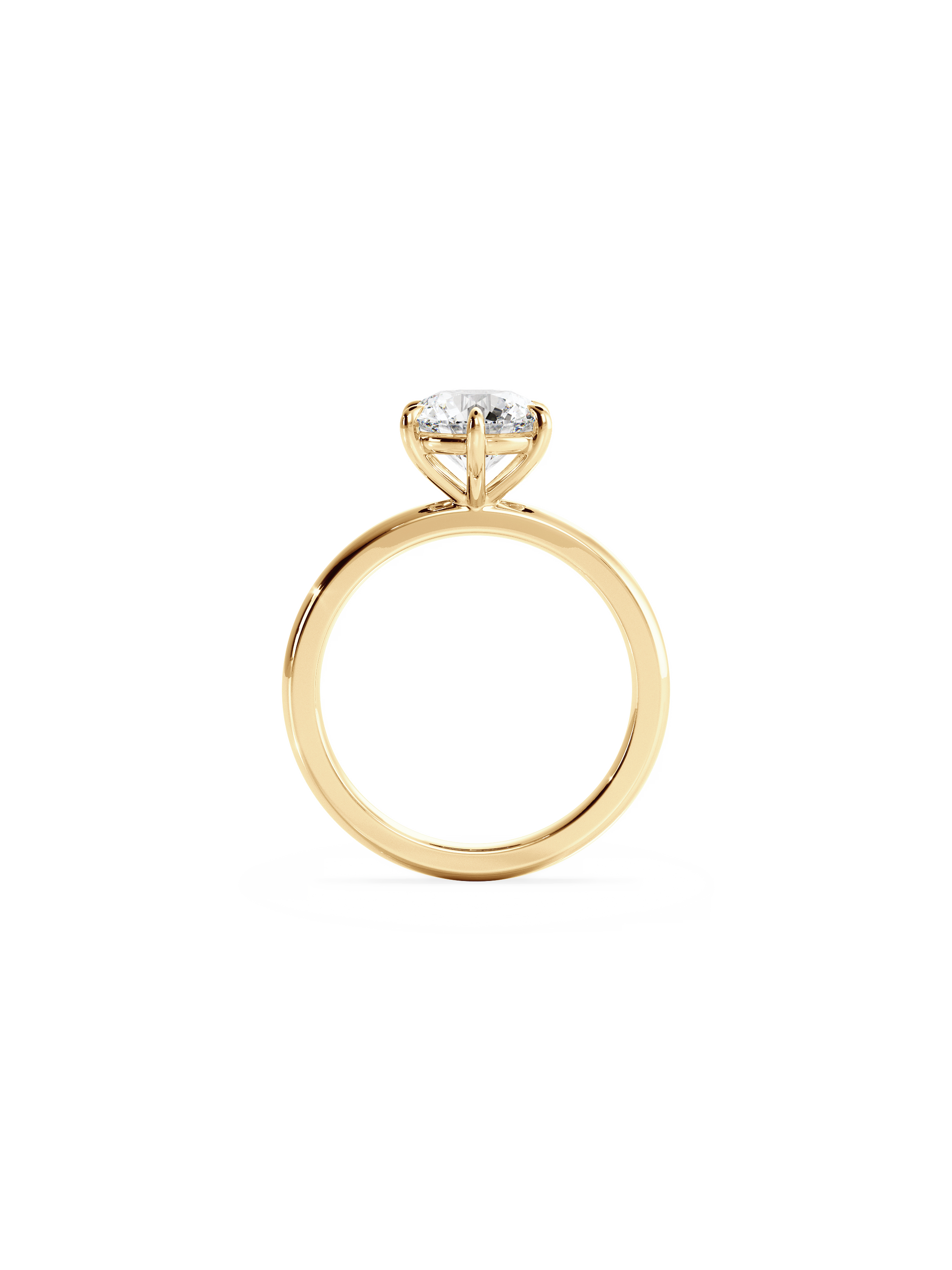 Solitaire-Oval Lab Grown Diamond Engagement Ring