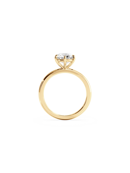 Solitaire-Oval Lab Grown Diamond Engagement Ring