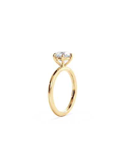 Solitaire-Oval Lab Grown Diamond Engagement Ring