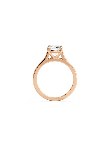 Solitaire-Oval Lab Grown Diamond Engagement Ring