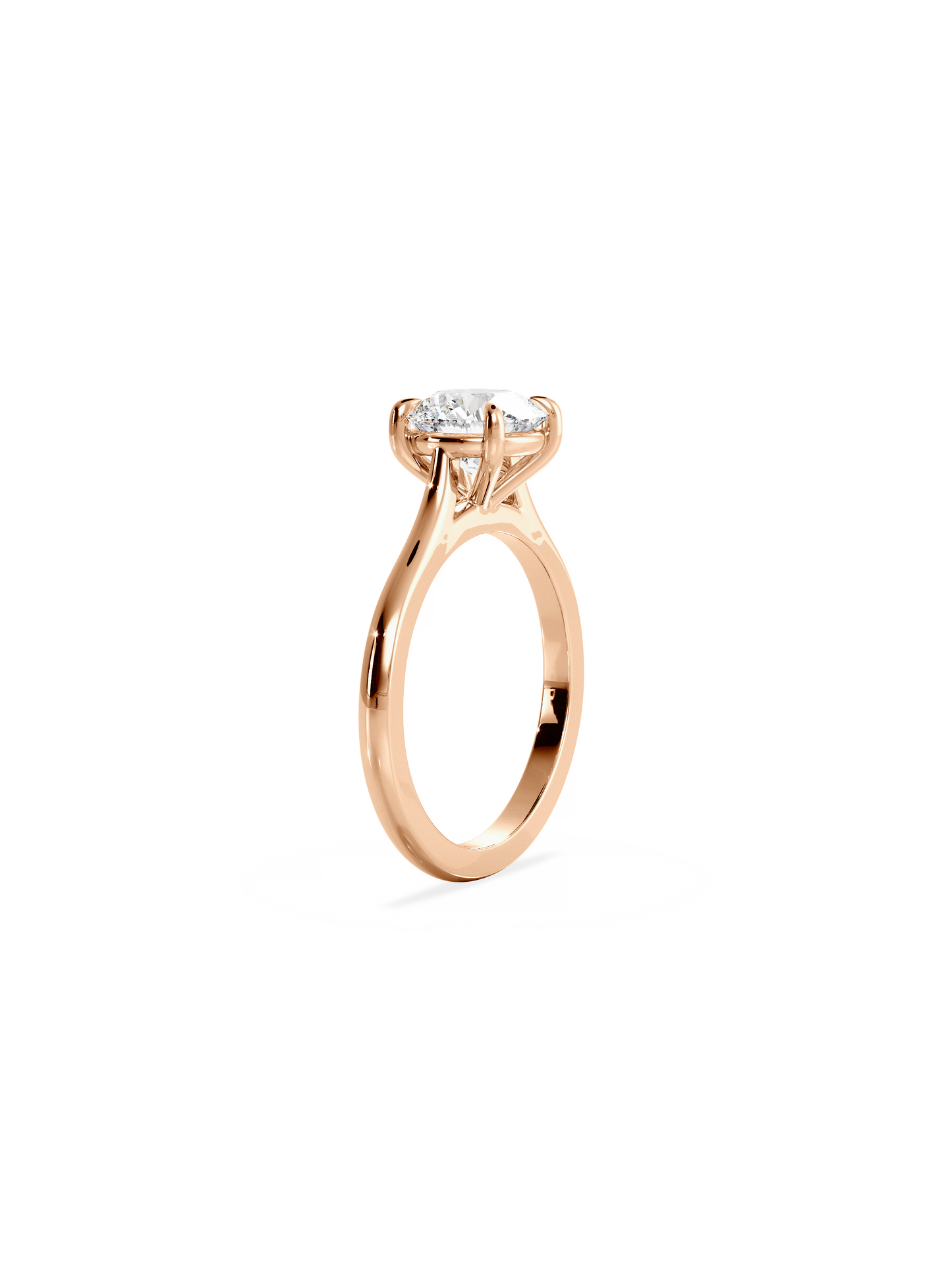 Solitaire-Oval Lab Grown Diamond Engagement Ring