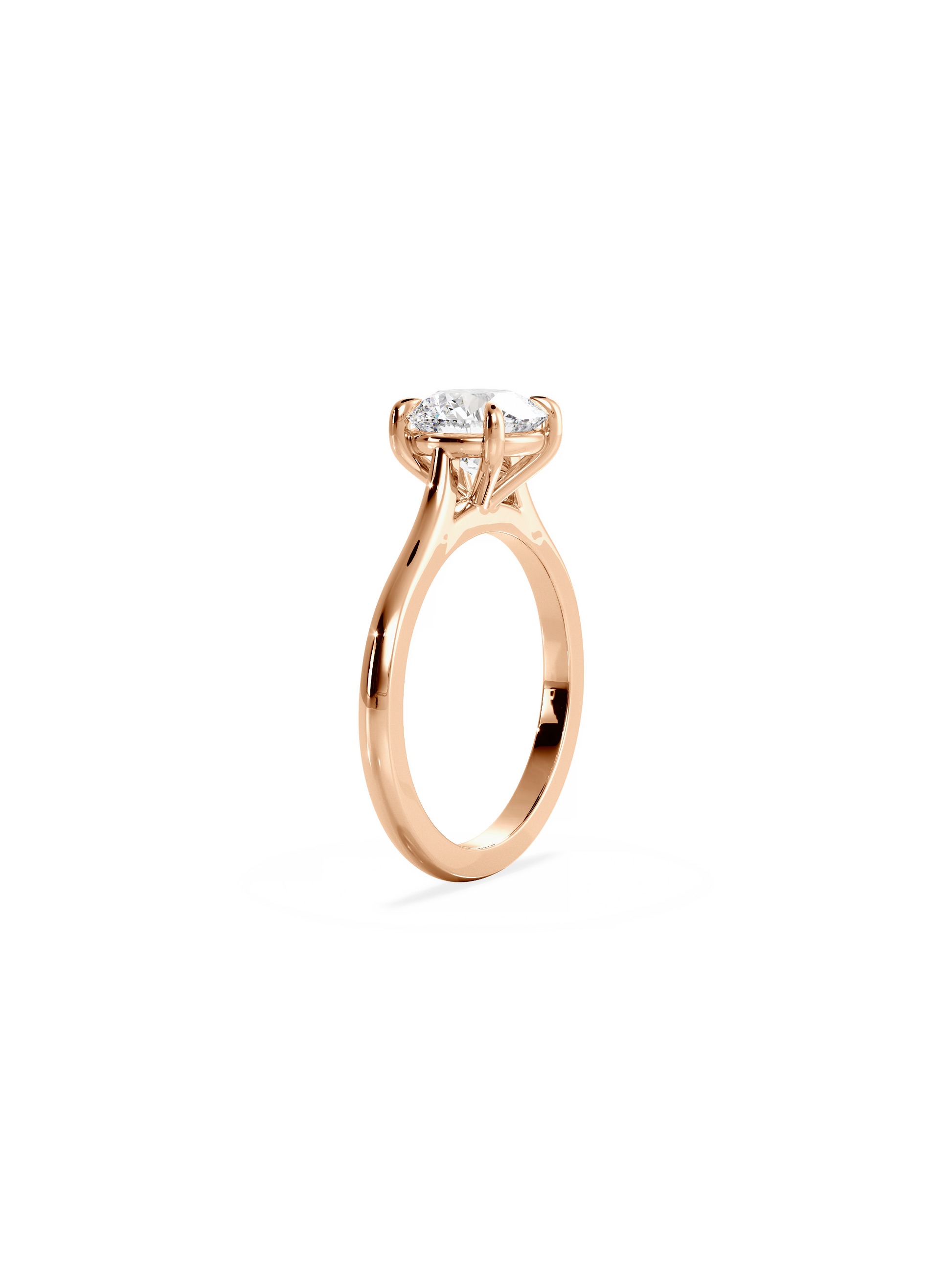 Solitaire-Oval Lab Grown Diamond Engagement Ring