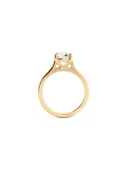 Solitaire-Oval Lab Grown Diamond Engagement Ring