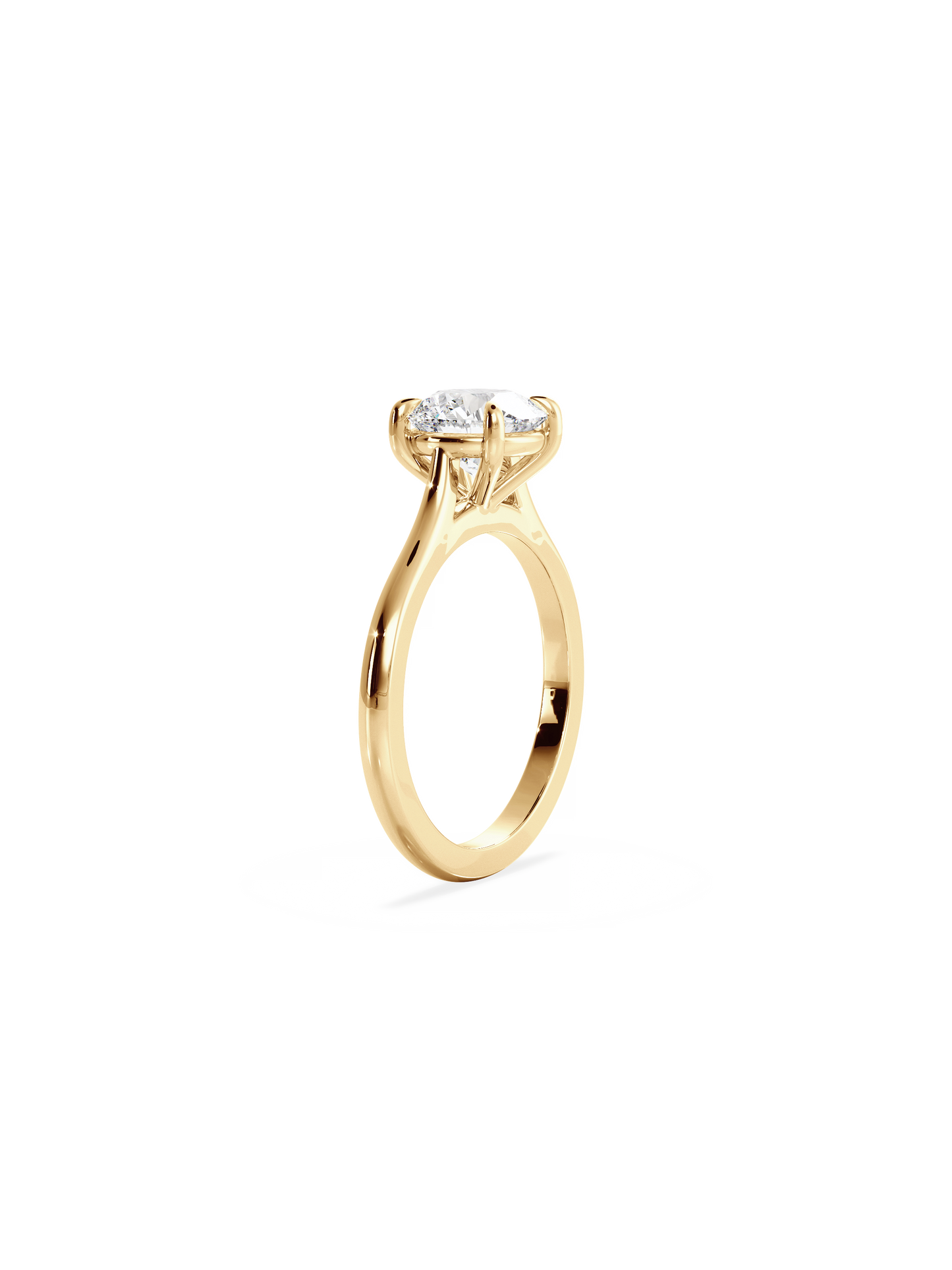 Solitaire-Oval Lab Grown Diamond Engagement Ring