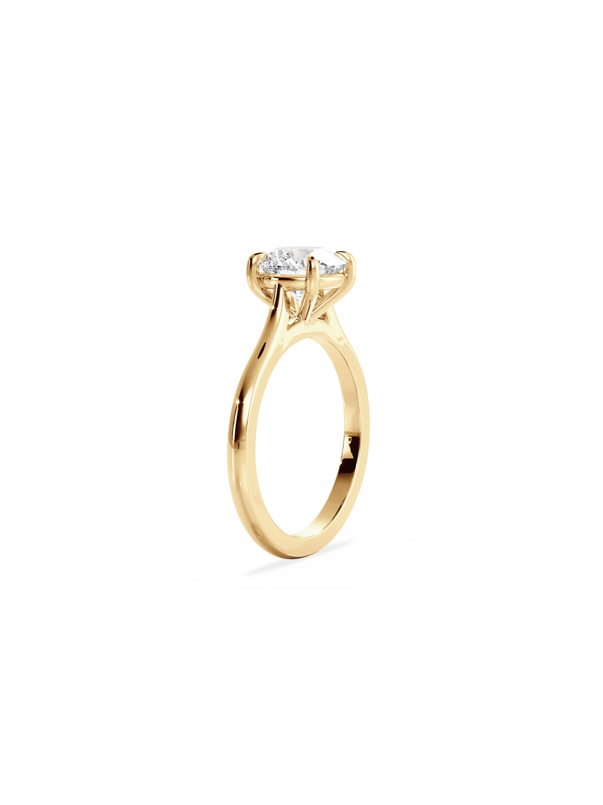 Solitaire-Oval Lab Grown Diamond Engagement Ring