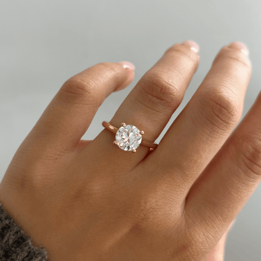 Solitaire-Oval Lab Grown Diamond Engagement Ring