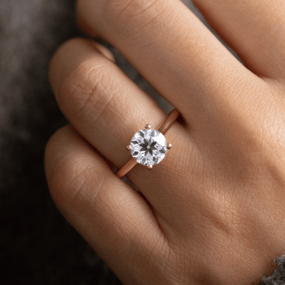 Solitaire-Oval Lab Grown Diamond Engagement Ring