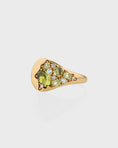 Load image into Gallery viewer, 0.30 TCW Oval Peridot Lab Made Diamond Half Eternity Wedding Band 4
